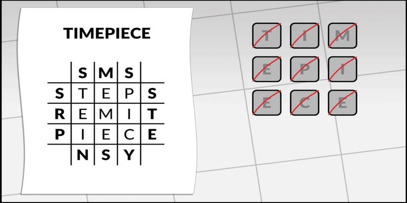 Letterbox Puzzle 99 Timepiece