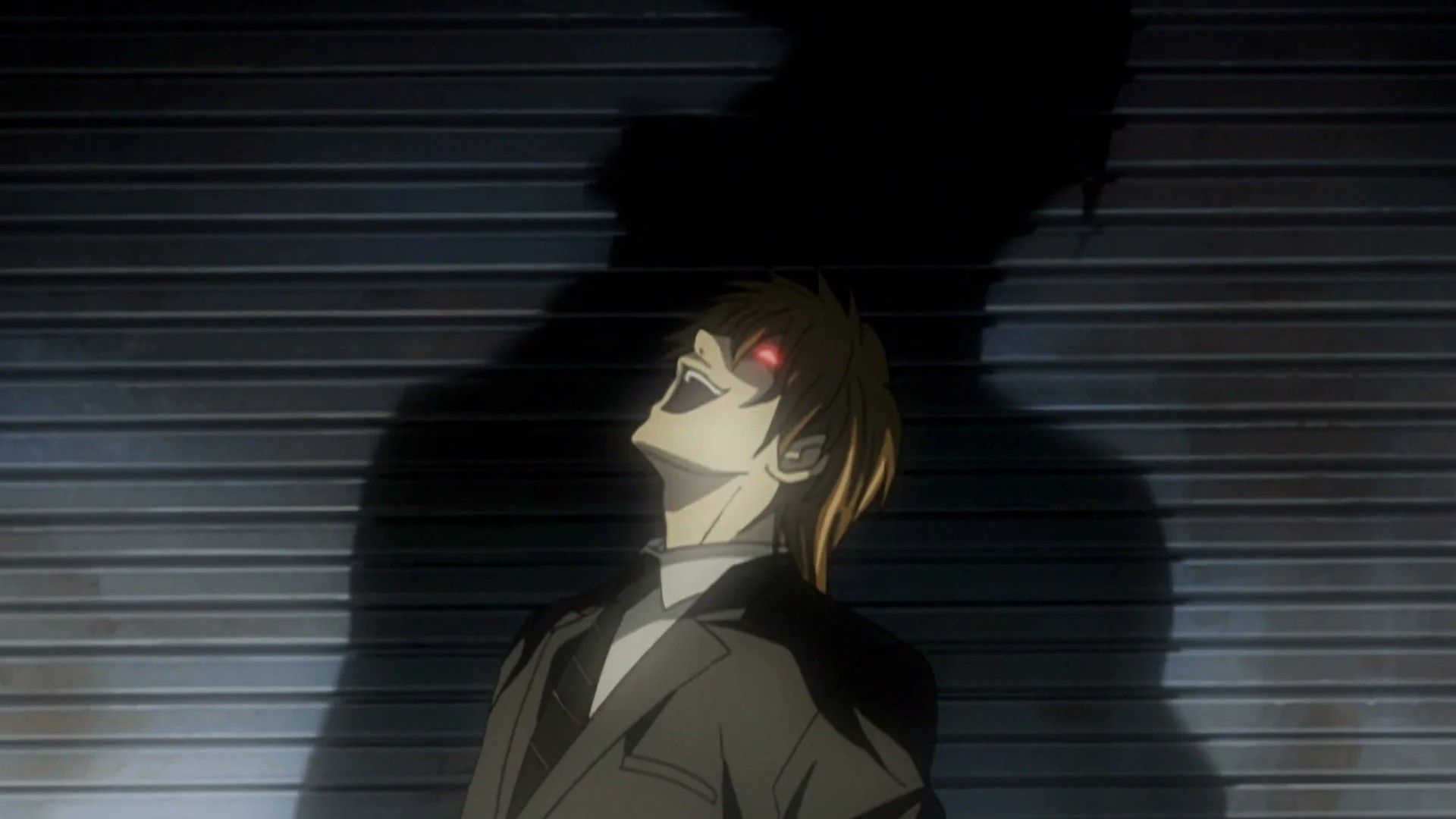 Light Yagami laughing menacingly 