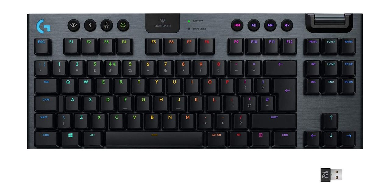 Logitech G915 TKL Tenkeyless Lightspeed Wireless RGB Mechanical Gaming Keyboard