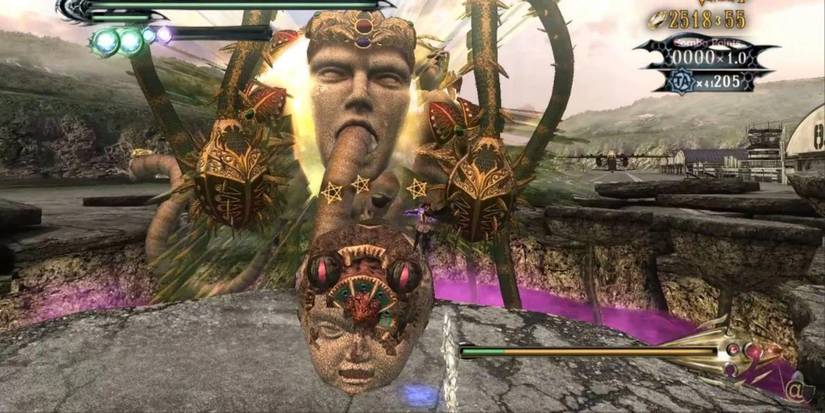 The Lustitia boss battle in Bayonetta