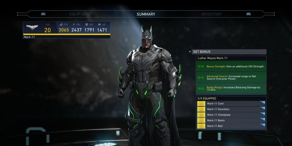 Luthor Wayne Mark 11 for batman in injustice 2