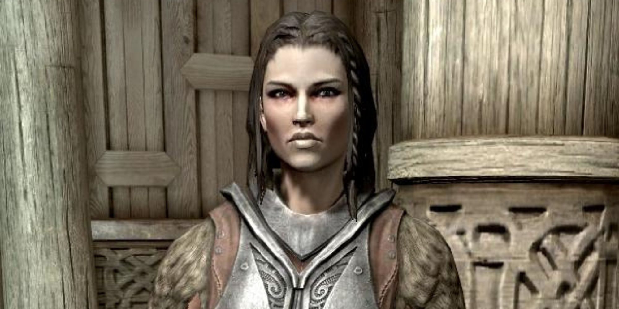close up of Lydia from The Elder Scrolls 5: Skyrim