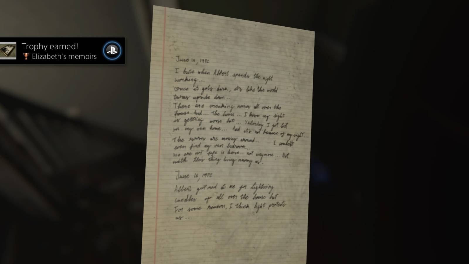 MADiSON Elizabeth Diary Page