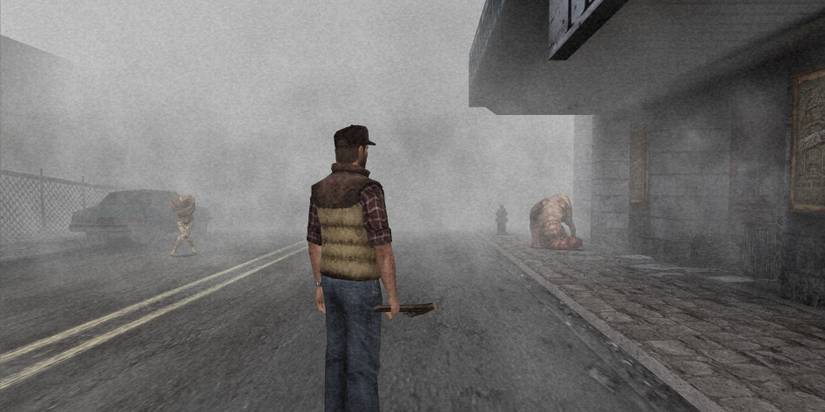 Silent Hill Origins Player Character Standing in Mist