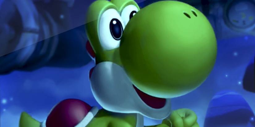 Mario + Rabbids Kingdom Battle Yoshi smiling in up close cinematic