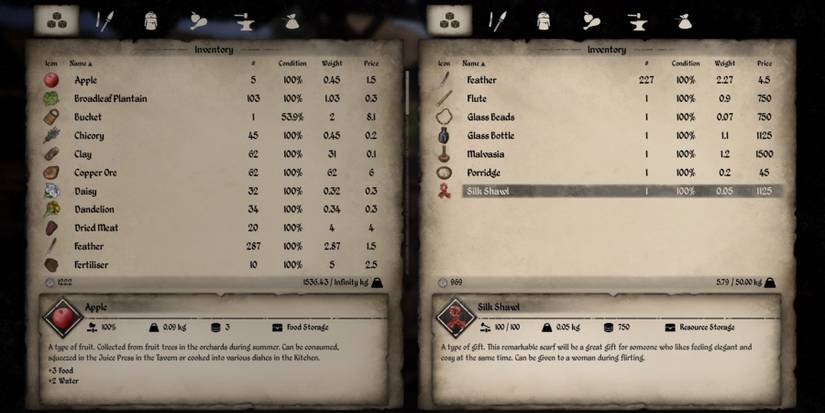 Medieval Dynasty Buying A Silk Shawl As A Gift