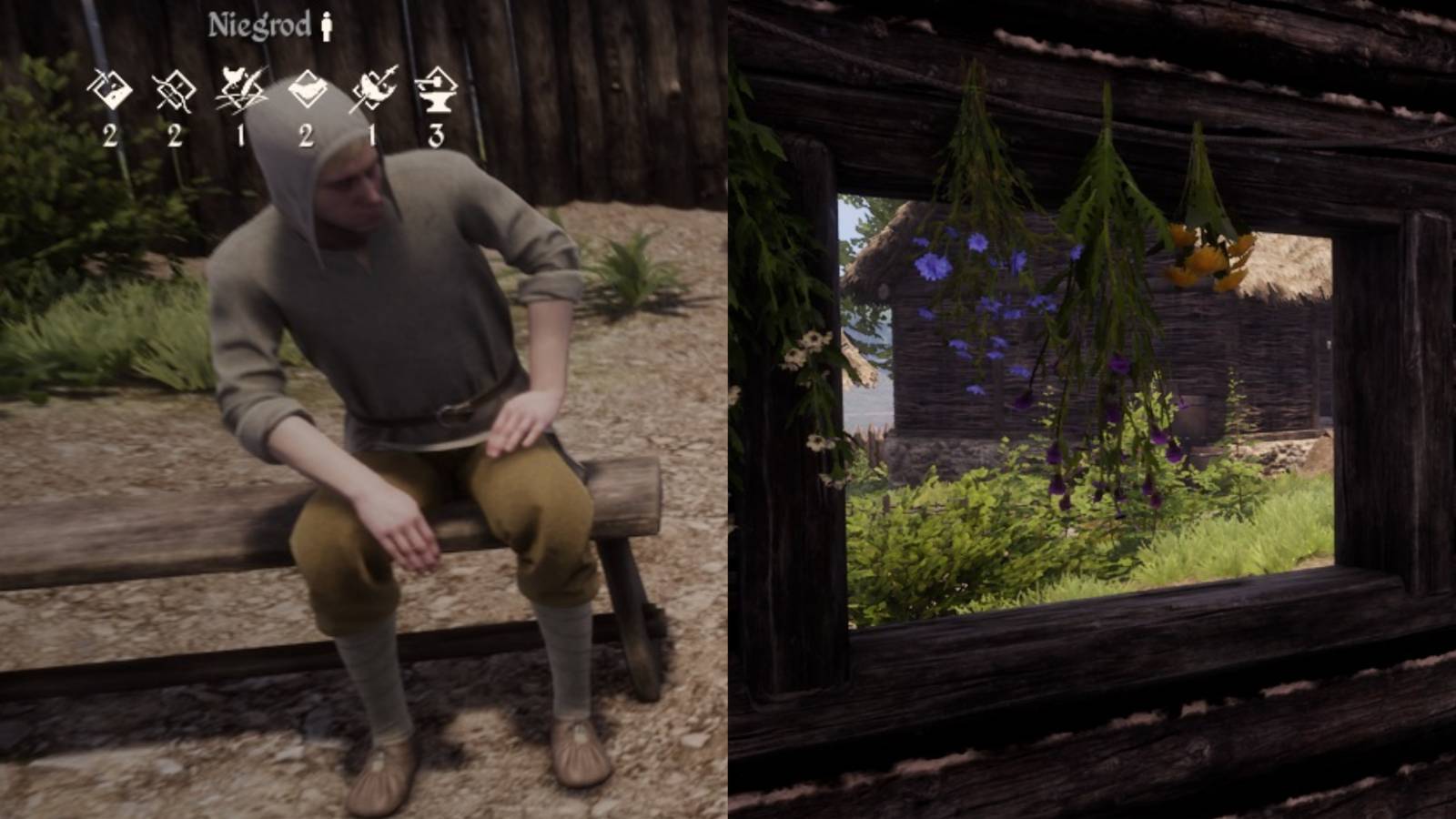 Medieval Dynasty Villager Mood Collage