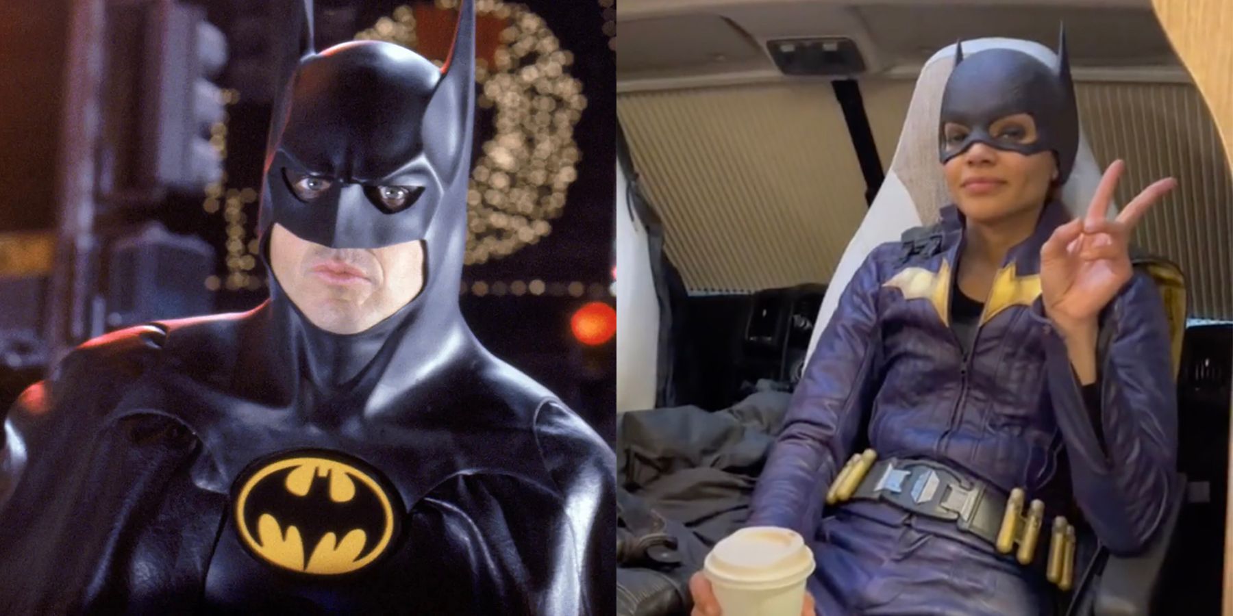 Michael Keaton Batman Batgirl Leslie Grace