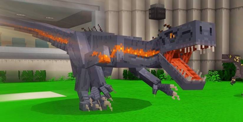 Minecraft Jurassic World trex (1)