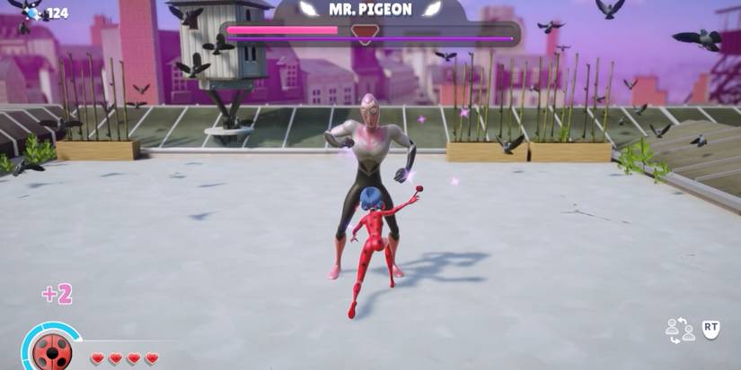 Miraculous: Rise Of The Sphinx - Punch Mr. Pigeon - Player uses quick melee attacks against a boss