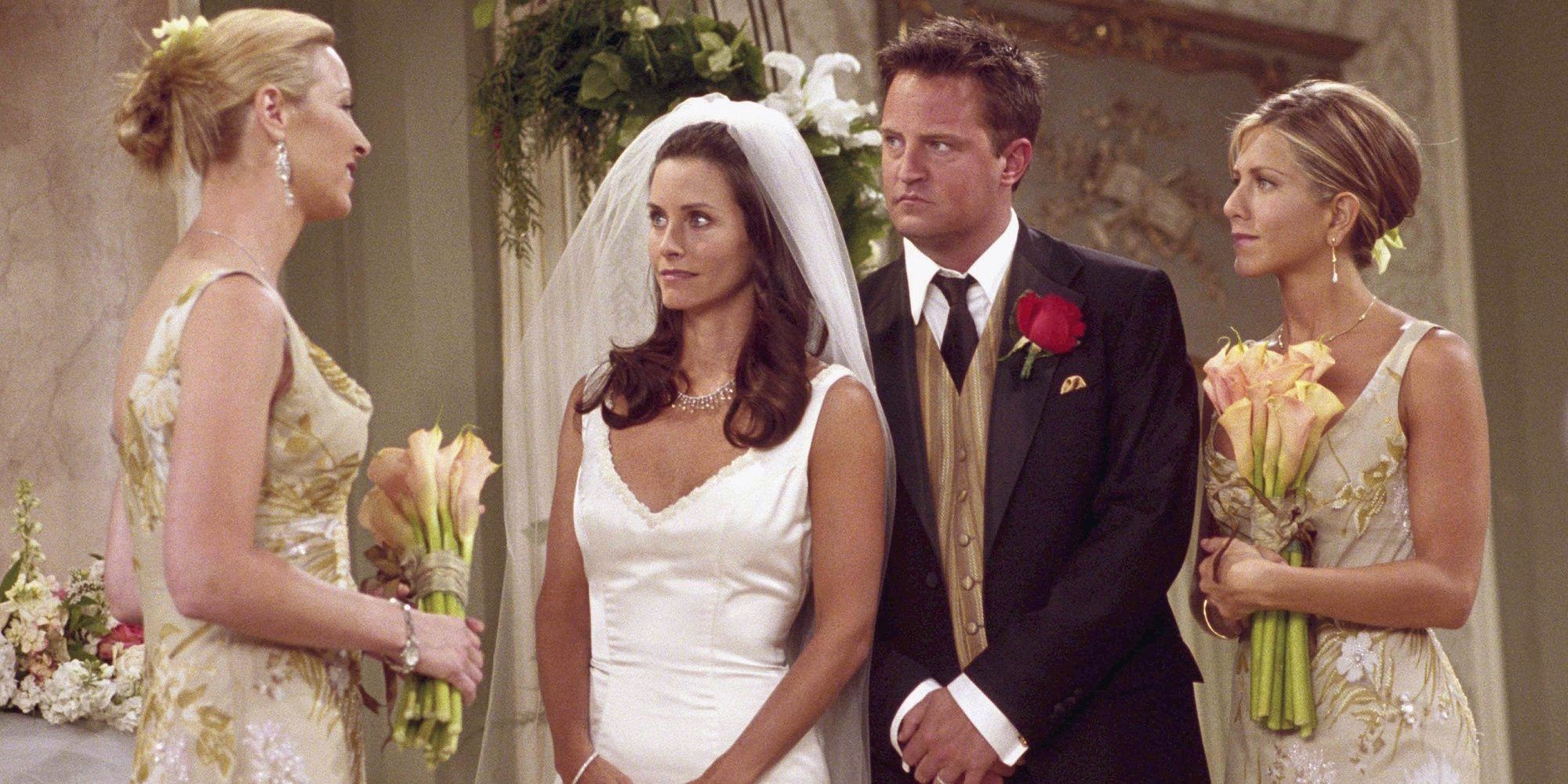 Monica and Chandler get married in Friends