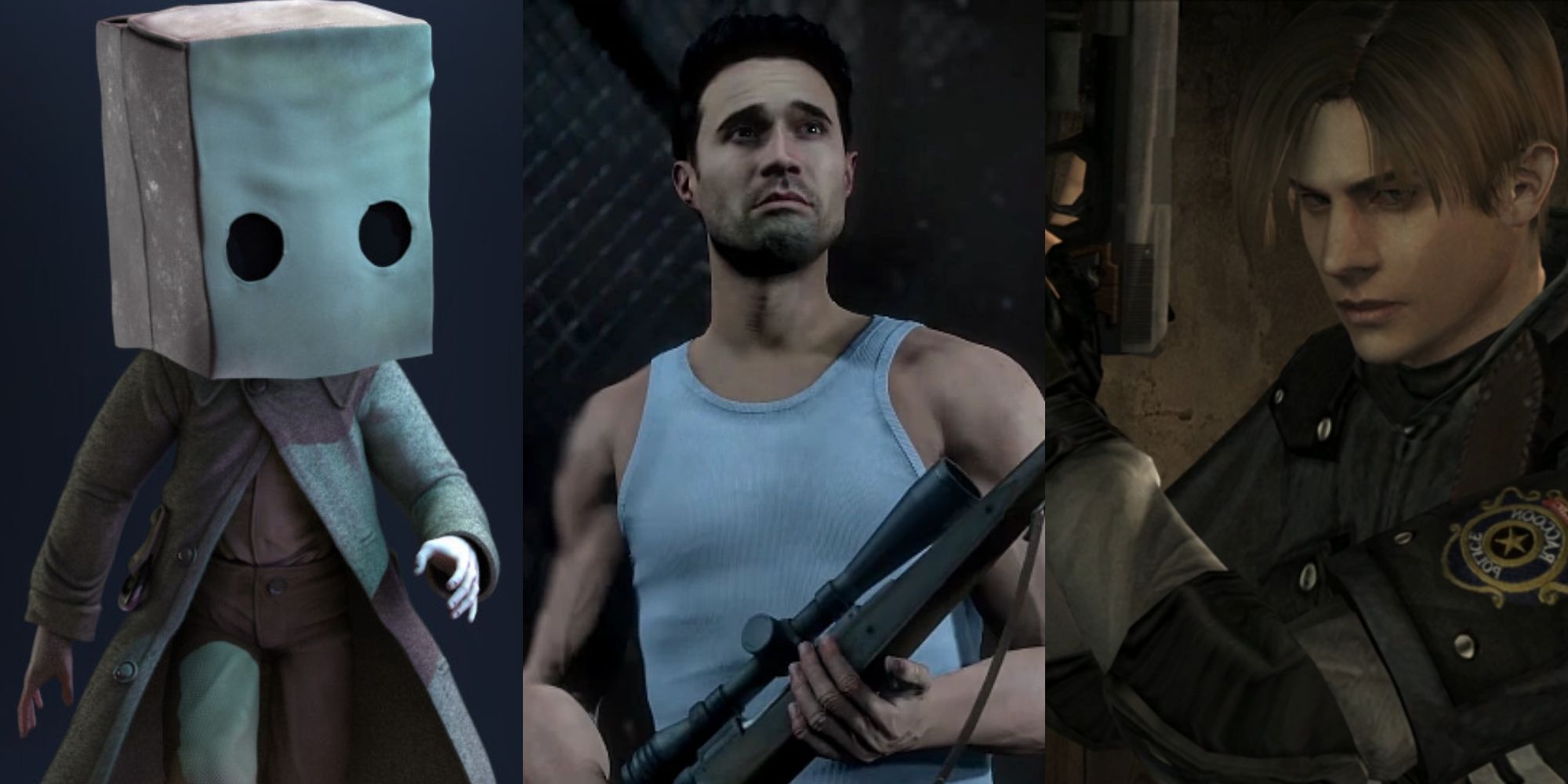 Mono from Little Nightmares II, Mike from Until Dawn and Leon Kennedy from Resident Evil 4