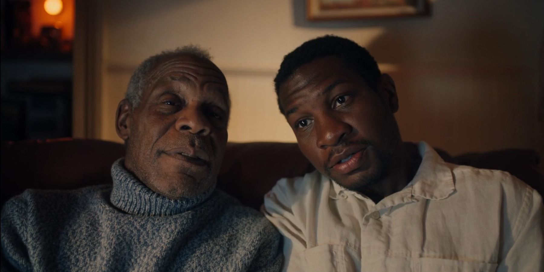 Danny Glover and Jonathan Majors as Grandpa and Mont in The Last Black Man in San Francisco