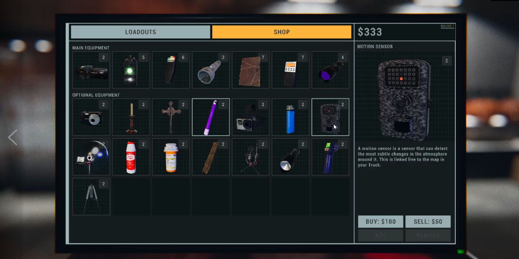 Phasmophobia How to Use Motion Sensor