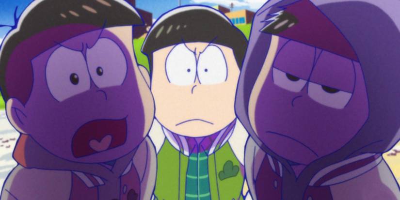 Osomatsu, Karamatsu, and Todomatsu in Mr. Osomatsu
