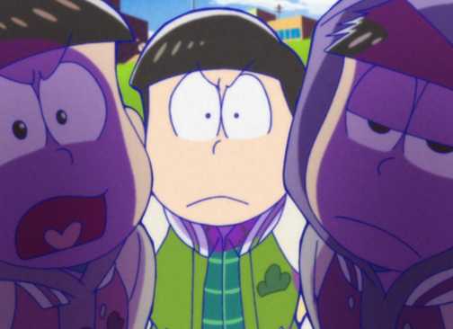 Osomatsu, Karamatsu, and Todomatsu in Mr. Osomatsu