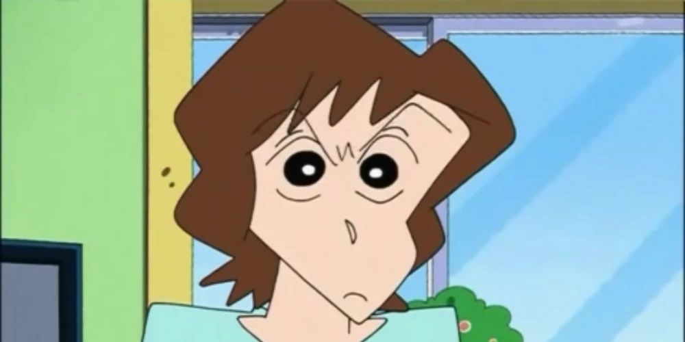 An angry Musae Koyama from the Shin-chan anime