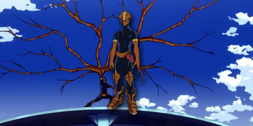 My Hero Academia - PNG Of Kamui Woods On Top Of Image Of Kamui Using Arbor Quirk