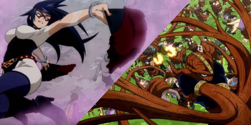 My Hero Academia Season 6 Episode 3 Ms Midnight and Kamui Woods Team Edge Shot