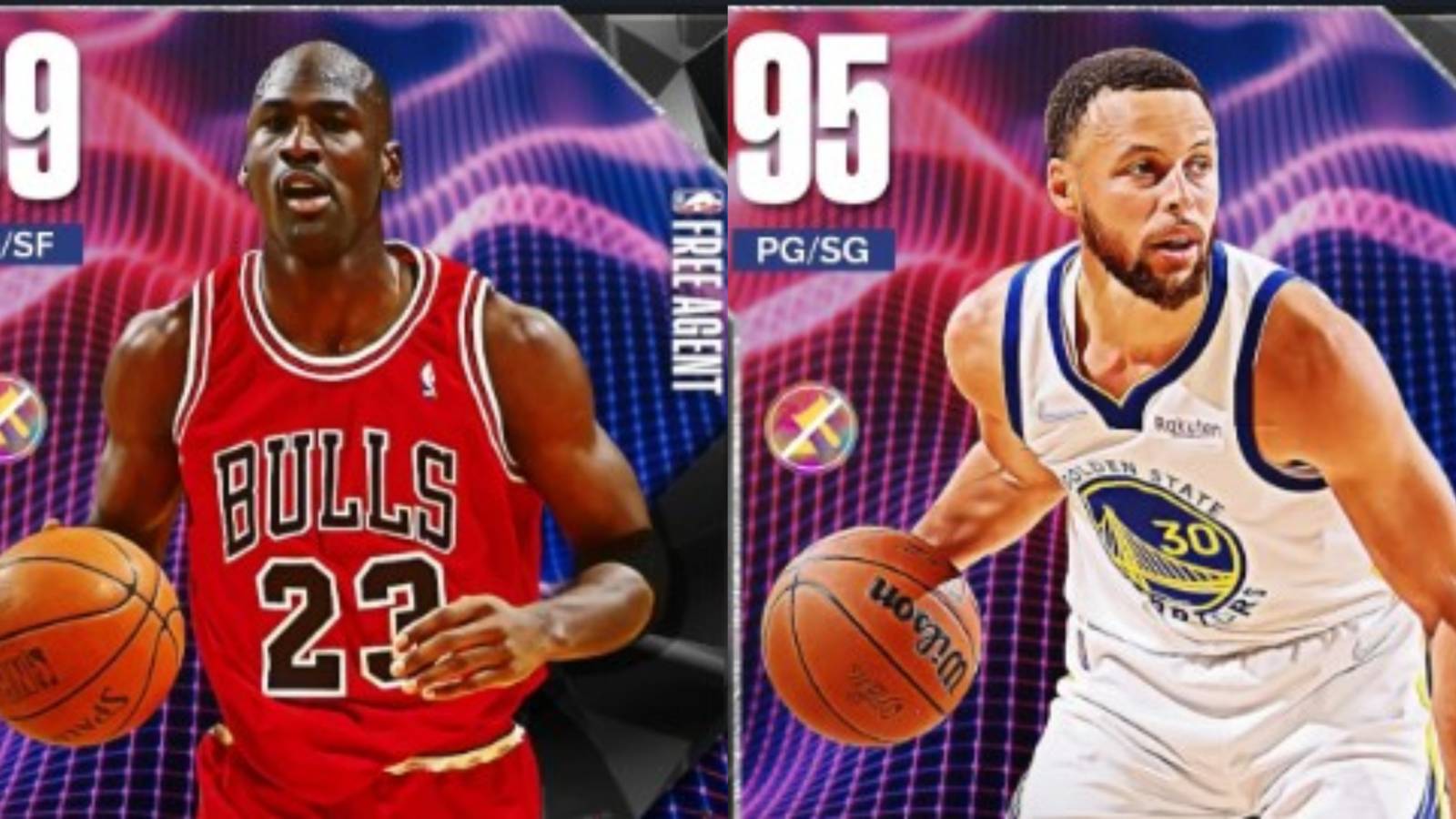 NBA 2K23 Best Free Agent Cards Collage