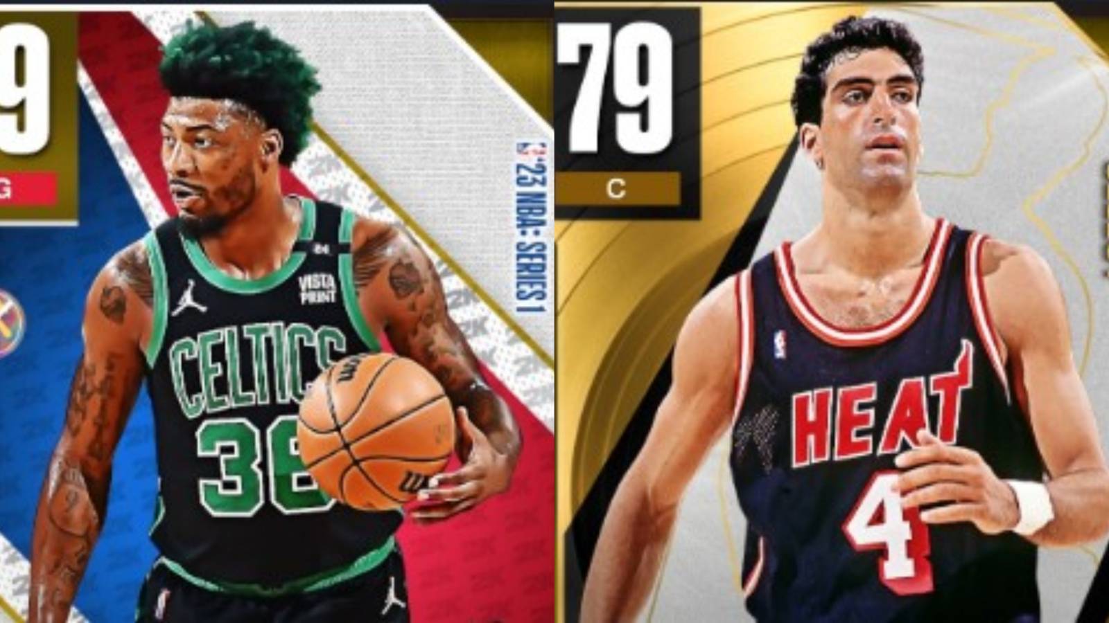 NBA 2K23 Best Gold Cards Collage