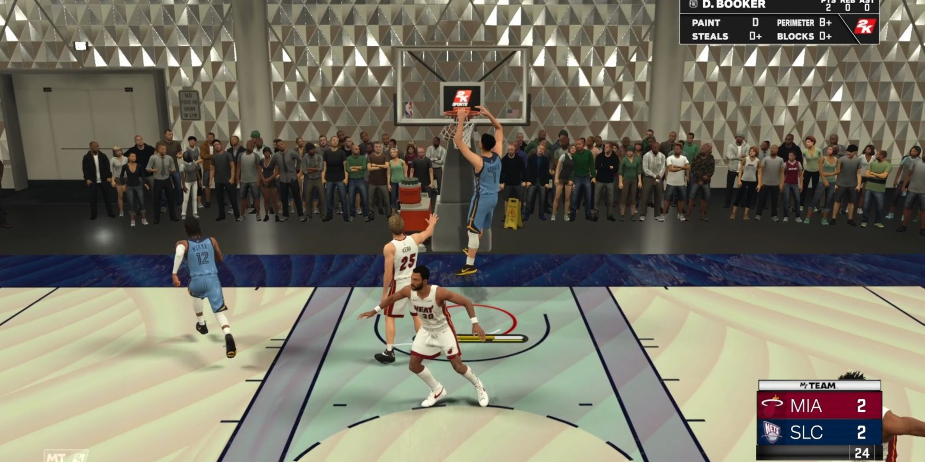 NBA 2K23 Booker Dunking In MyTeam