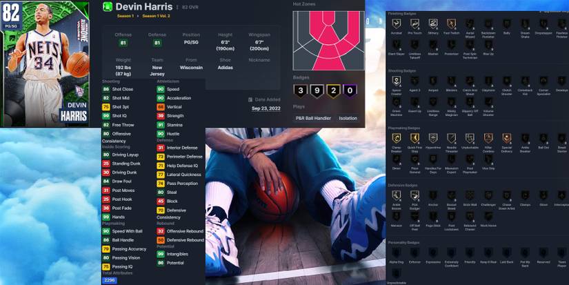 NBA 2K23 Devin Harris Emerald Card