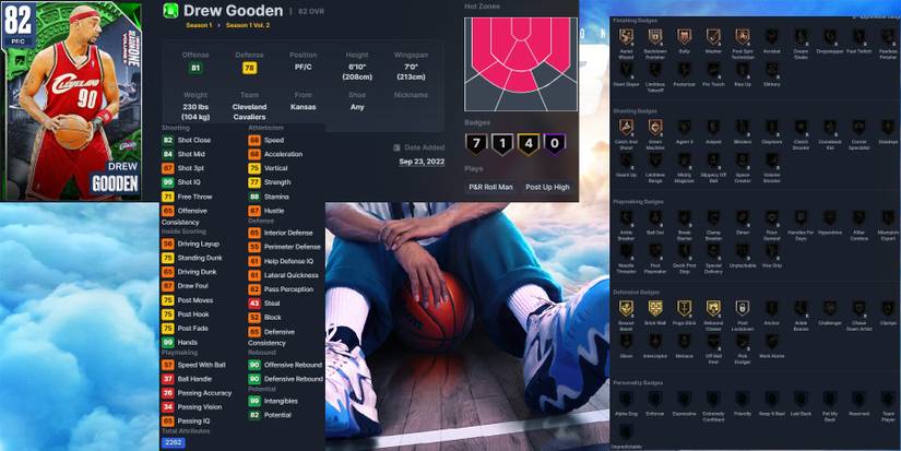 NBA 2K23 Drew Gooden Emerald Card