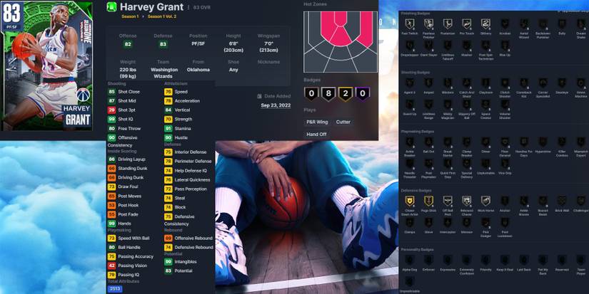 NBA 2K23 Harvey Grant Emerald Card