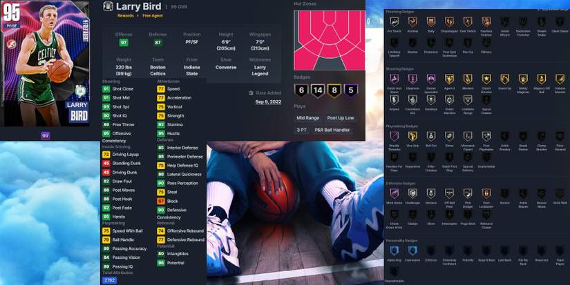 NBA 2K23 Larry Bird Free Agent Card
