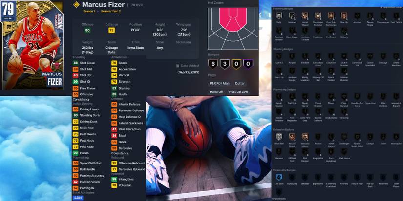 NBA 2K23 Marcus Fizer Gold Card