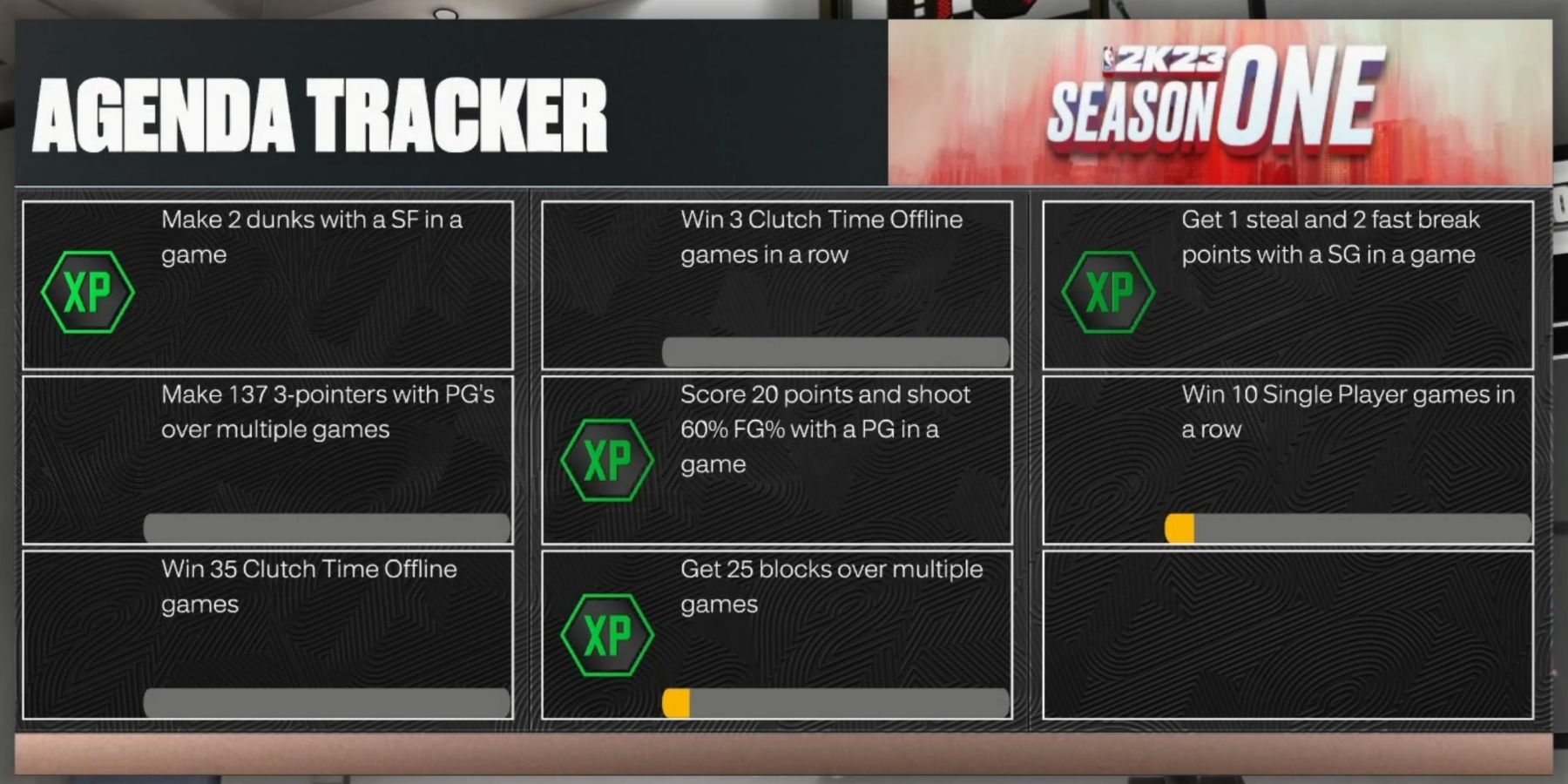 NBA 2K23 Tracking The Season One Agenda