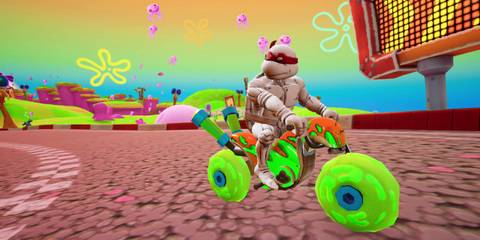 Nickelodeon Kart Racers 3 Slime Speedway a teenage mutan ninja turtle looking back 