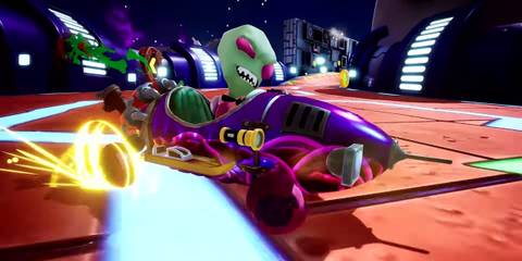 Nickelodeon Kart Racers 3 Slime Speedway invader zim drifting