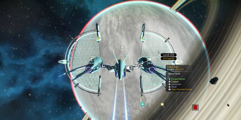 No Man's Sky - Solar Ship and Planet