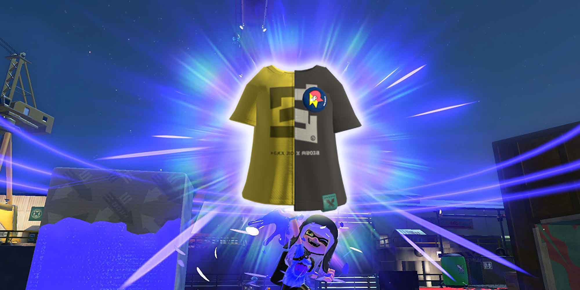 The Octosquid Tandem Tee piece of clothing in Splatoon 3