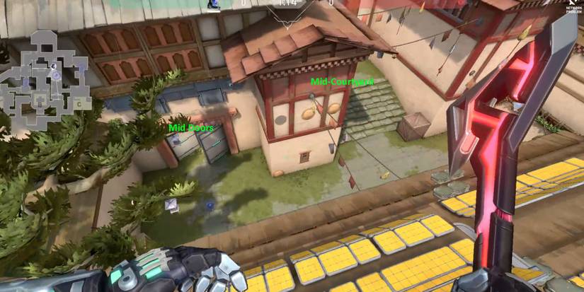 Offensive view of the Mid-Section of the B-Side Map