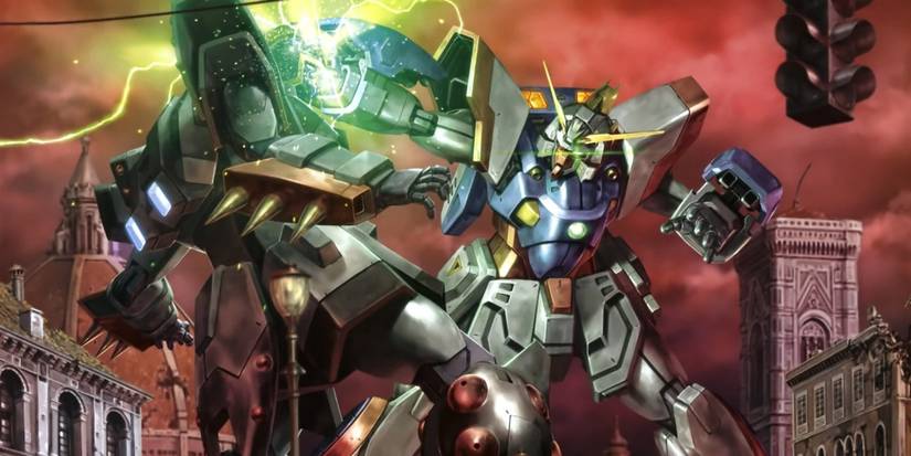 Official Art Of Shining Gundam Using Shining Finger