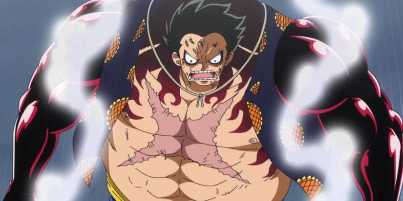 Luffy's Gear 4 Transformation in One Piece