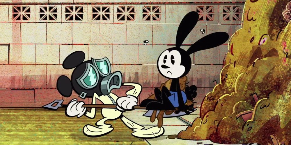 Oswald The Lucky Rabbit in a Mickey Mouse short