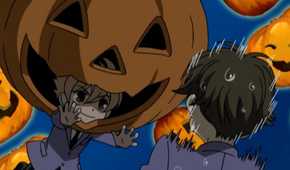 Mitsukuni and Haruhi in Ouran High School Host Club