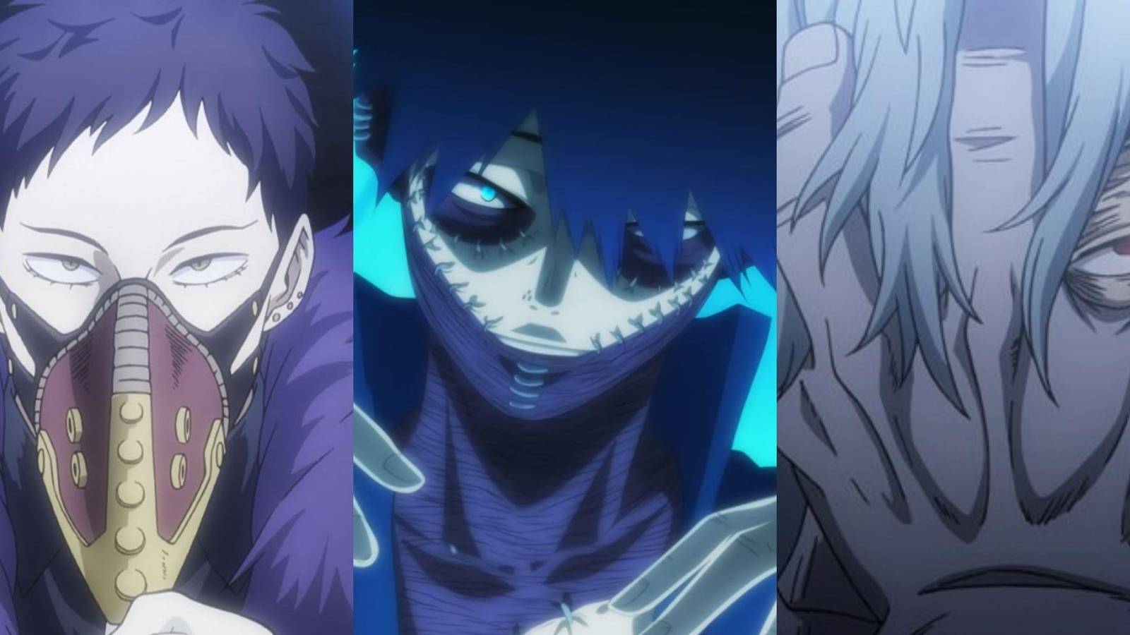 Overhaul, Dabi, and Tomura in My Hero Academia