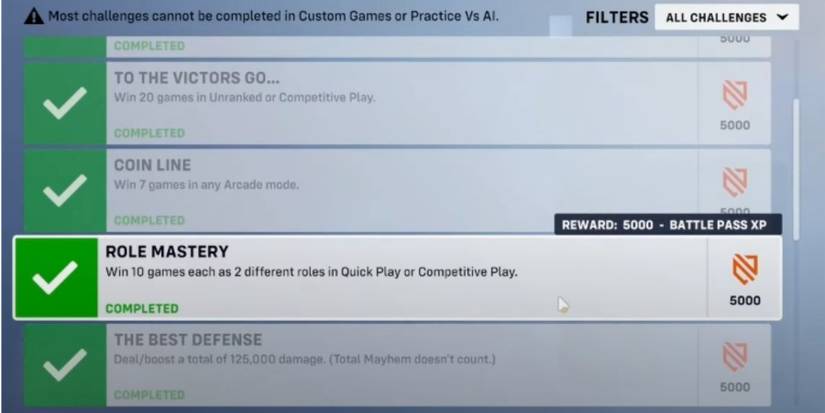 Overwatch 2 Completing The Role Mastery Challenge