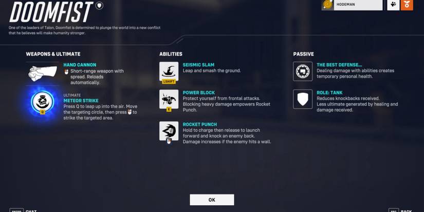 Overwatch 2 Doomfist Abilities