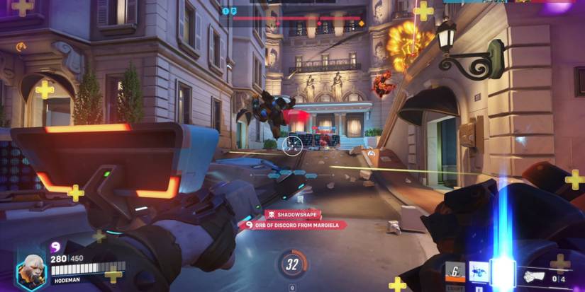 Overwatch 2 Doomfist Using A Shotgun To Kill Orisa