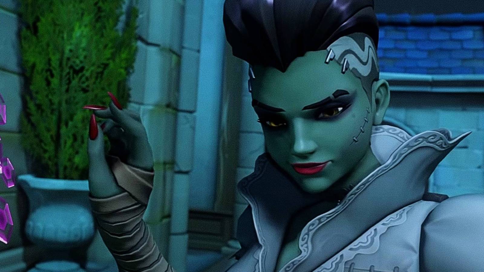 Sombra Halloween Bride skin Overwatch 2