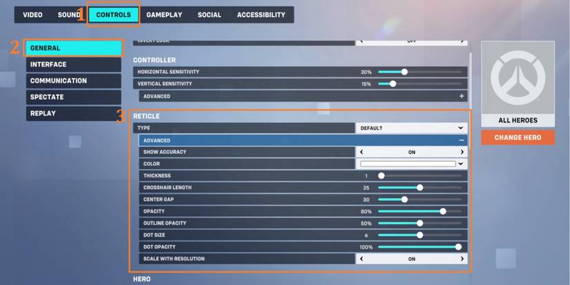 Overwatch 2 How To Change Crosshairs