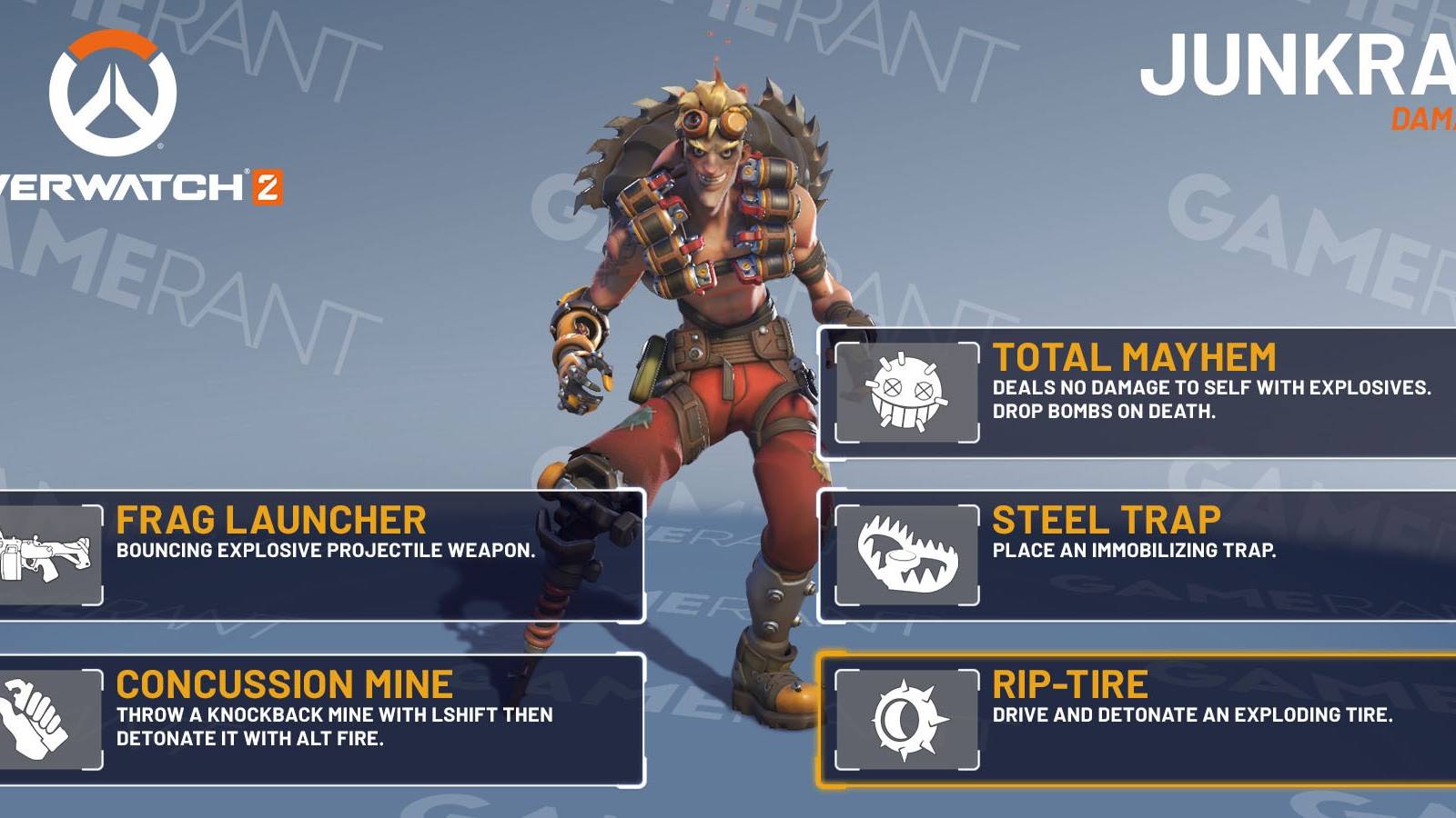 Overwatch 2 Junkrat Overview