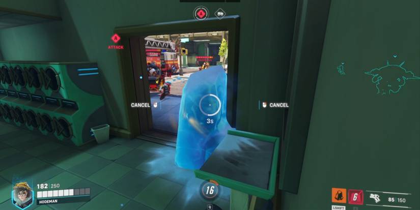 Overwatch 2 Mei Cryo Freeze In Front Of Opponents