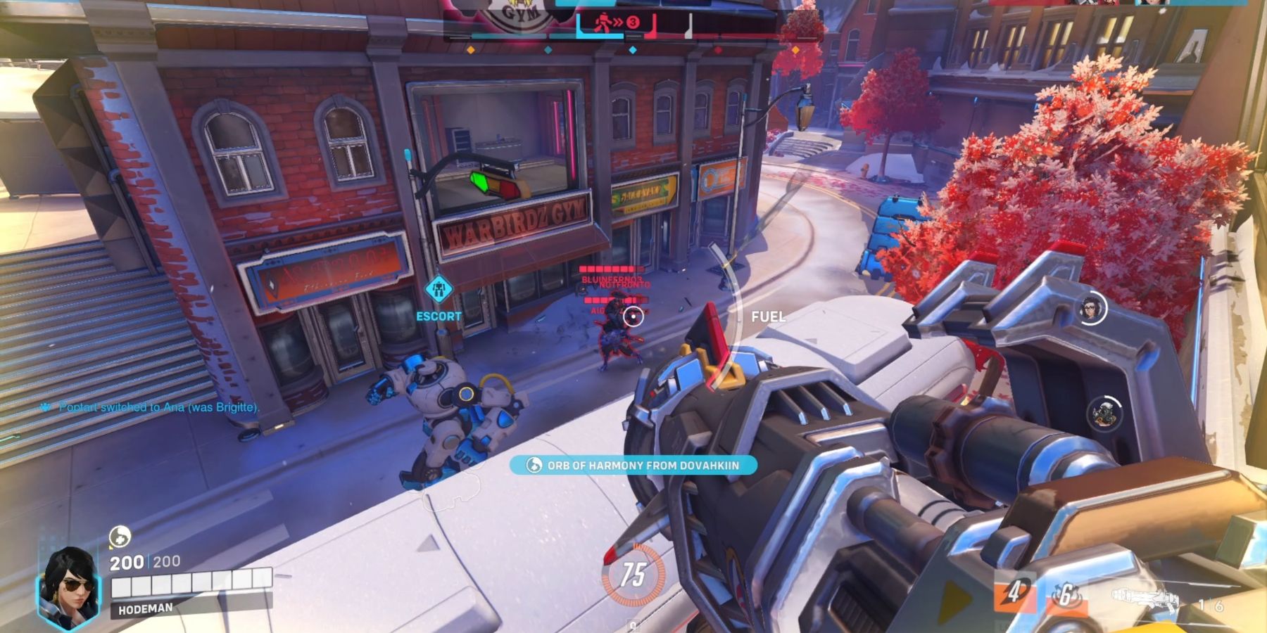 Overwatch 2 Pharah Shooting At A Group Of Enemies